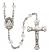 Saint Frances Cabrini Engravable Rosary with Crystal Beads