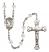 Saint Cecilia Engravable Rosary with Crystal Beads