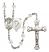 Saint Christopher and Paratrooper Rosary with Crystal Beads