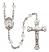 Saint Dorothy Engravable Rosary with Crystal Beads