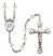 Saint Edward the Confessor Engravable Rosary with Crystal Beads