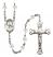 Saint David of Wales Engravable Rosary with Crystal Beads