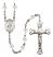 Saint Jane of Valois Engravable Rosary with Crystal Beads