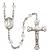 Saint Dominic de Guzman Engravable Rosary with Crystal Beads