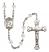 Saint Elizabeth of Hungary Engravable Rosary with Crystal Beads