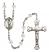 Saint Florian Engravable Rosary with Crystal Beads