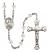 Saint Francis Xavier Engravable Rosary with Crystal Beads