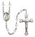 Saint Genesius of Rome Engravable Rosary with Crystal Beads