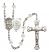 Saint George and Army Rosary with Crystal Beads