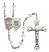 Saint George and Coast Guard Rosary with Crystal Beads