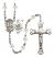 Saint George and Marines Rosary with Crystal Beads