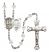 Saint George and Nat'l Guard Rosary with Crystal Beads