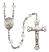 Saint Gerard Majella Engravable Rosary with Crystal Beads