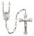 Saint Emily de Vialar Engravable Rosary with Crystal Beads