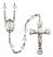 Saint Gregory the Great Engravable Rosary with Crystal Beads