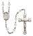 Saint Joseph Engravable Rosary with Crystal Beads