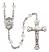 Saint Kateri Tekakwitha Engravable Rosary with Crystal Beads