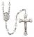 Saint Kevin Engravable Rosary with Crystal Beads