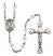 Saint Lazarus Engravable Rosary with Crystal Beads