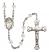 Saint Maria Faustina Engravable Rosary with Crystal Beads