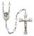 Saint Margaret Mary Alacoque Engravable Rosary with Crystal Beads