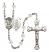 Saint Michael and Air Force Rosary with Crystal Beads