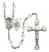 Saint Michael and Marines Rosary with Crystal Beads