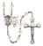 Saint Michael and Nat'l Guard Rosary with Crystal Beads