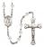 Saint Nicholas Engravable Rosary with Crystal Beads