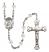 Saint Louis Engravable Rosary with Crystal Beads