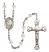 Saint Bonaventure Engravable Rosary with Crystal Beads