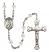 Saint Peregrine Laziosi Engravable Rosary with Crystal Beads