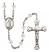 Saint Peter the Apostle Engravable Rosary with Crystal Beads