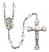 Saint Raymond Nonnatus Engravable Rosary with Crystal Beads