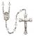 Saint Raphael the Archangel Engravable Rosary with Crystal Beads