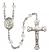 Saint Rita of Cascia Engravable Rosary with Crystal Beads