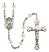 Saint Sarah Engravable Rosary with Crystal Beads