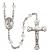 Saint Scholastica Engravable Rosary with Crystal Beads