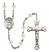 Saint Sebastian Engravable Rosary with Crystal Beads