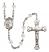 Saint Theresa Engravable Rosary with Crystal Beads