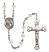 Santa Teresita Engravable Rosary with Crystal Beads