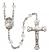 Saint Thomas the Apostle Engravable Rosary with Crystal Beads