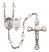 Guardian Angel and Nat'l Guard Rosary with Crystal Beads