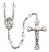 Saint Walburga Engravable Rosary with Crystal Beads