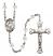 Saint Agnes of Rome Engravable Rosary with Crystal Beads