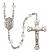 Saint Jerome Engravable Rosary with Crystal Beads