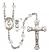 Saint Christopher and Dance Rosary with Crystal Beads