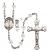 Saint Christopher and Golf Rosary with Crystal Beads