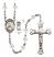 Saint Christopher and Ice Hockey Rosary with Crystal Beads