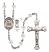 Saint Christopher and Swimming Rosary with Crystal Beads